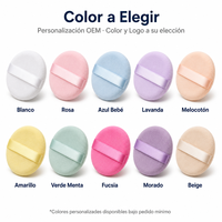 Éponge de maquillage en velours lavable et réutilisable JLY Wholesale Beauty Accessories Cosmetics, douce et portable, en coton cosmétique.