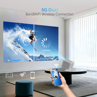 ODM C45A Native 1080p Projector, 4K ondersteund, HDMI-ingang, projector voor thuisbioscoop, Smart TV-projector, Wifi 4K projector voor de slaapkamer