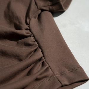 220g Logotipo personalizado Mujeres Damas Slim Fit Tight Camisetas cortas Diseño personalizado Camisetas de mujer al por mayor - Product Image 4