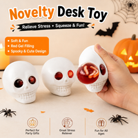 Jouet à presser Pop Eye Skull, jouet anti-stress en forme de crâne, jouet moelleux, drôle et créatif, jouet sensoriel