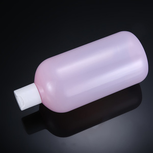 Pink Plastic <b>Shampoo</b> Bottle 500ml With Flip Top Cap For Cosmetic Use Unisex Moisturizing - Product Image 3
