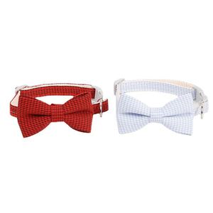 Venta directa del fabricante <span class=keywords><strong>Collar</strong></span> de lazo de moda occidental de estilo británico para cachorros <span class=keywords><strong>Collar</strong></span> de Mascota de nailon suave - Product Image 5