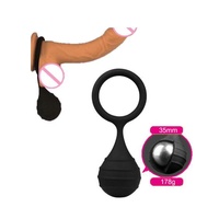 Silicone Penis Enhancer, Weight Strength Training