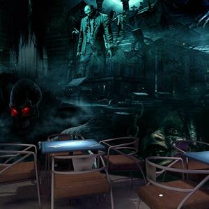 Horror y horror habitación embrujada escape juego <span class=keywords><strong>de</strong></span> mesa tema decoración fondo <span class=keywords><strong>de</strong></span> pantalla - Product Image 1