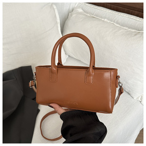 กระเป๋าแมสเซ็นเจอร์หนัง PU สำหรับผู้หญิงแบบย้อนยุค, 2025กระเป๋าสะพายข้างมีซิปปิดกระเป๋าถือสตรี - Product Image 2