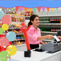 Mini Sky Dancer Gonflable de Table, Danseur d'Air Amusant de 19 Pouces pour Promotion sur Comptoir de Magasin avec Souffleur
