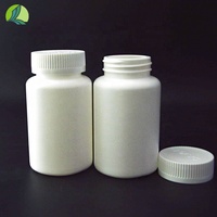 Yüksek kaliteli 225ml HDPE vidalı kapak katı ilaç hap ilaç kapsül plastik Tablet şişesi