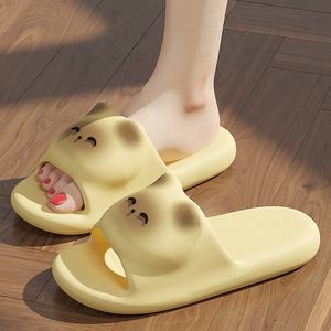 Pantuflas Ecológicas Coreanas de Punta Abierta, Ligeras, para Interiores, con Suela de PVC, Entresuela de Microfibra, Parte Superior de Tela Elástica, Antiolor - Product Image 2