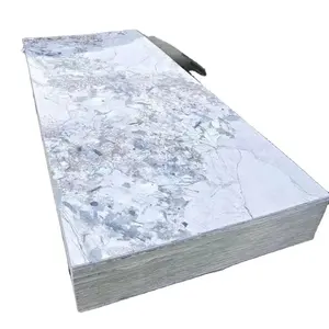 Pannello alternativo in marmo in PVC con design 3D ad alta lucentezza pannello in pvc da 3mm fogli uv