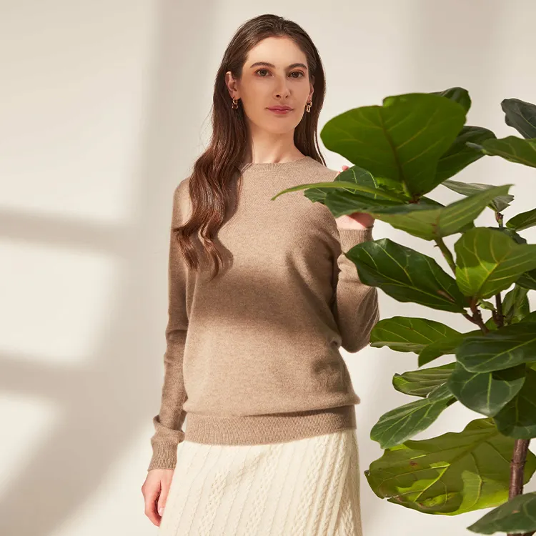 2021 personalizzato autunno inverno alla moda Plus Size Pullover maglia 100% Cashmere <span class=keywords><strong>maglione</strong></span> top per le donne