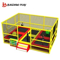 Trampolín Comercial Pequeño para Parque de Trampolines, Uso Doméstico, Trampolín Doble Mini para Niños, Equipo para Parque de Trampolines Interior