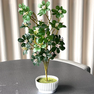 Planta Artificial de Schefflera Estilo Nórdico, Camelia Artificial para Decoración del Hogar y Bodas, Hojas para Fotografía, Schefflera Artificial Individual Fresca - Product Image 2