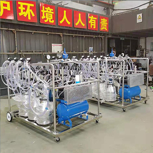 Điện thép không gỉ bò máy vắt sữa di động 4/6/8/10/20 Xô Lạc Đà dê cừu bò máy vắt sữa - Product Image 2