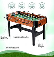 Table de baby-foot standard de 48 pouces (4 pieds) à 8 tiges, table de jeu de football d'intérieur de 1,2 m pour usage domestique, bar ou commercial