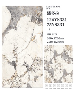 Thanh lịch trắng sứ tấm đá cẩm thạch mô hình lớn mỏng gạch thiêu kết sàn đá gạch - Product Image 2