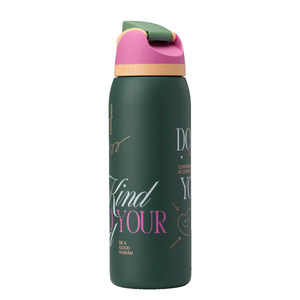 Bouteille d'<span class=keywords><strong>eau</strong></span> (isolée): acier inoxydable/gobelet, thermos, termo et gobelet avec paille - Product Image 3