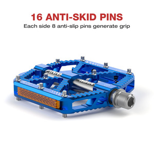 PINNAMAX PX138 แป้นเหยียบจักรยาน,แป้นเหยียบจักรยาน CNC อลูมิเนียม 3 แบริ่งปิดผนึก 16 หมุดกันลื่นพร้อมตัวสะท้อนแสงสำหรับจักรยานเสือภูเขาและจักรยานเสือหมอบ - Product Image 3