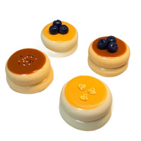 Mainan Kue Realistis Blueberry Souffle Squishy dari Karet, Alat Pereda Stres dan Dekompresi