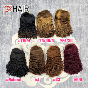 Perruques courtes bouclées <span class=keywords><strong>afro</strong></span> sans colle en cheveux humains vierges Remy péruviens GS Wholesale avec dentelle frontale pour femmes noires - Product Image 6