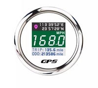 LCD TFT numérique Mini taille GPS compteur de vitesse odomètre kilométrage réglable compteur de voyage pour Auto moto bateau