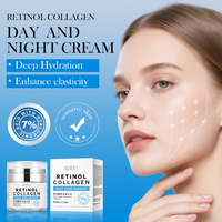 Crème pour le visage au rétinol et au collagène 50 ml, anti-âge, anti-rides, raffermissante, hydratante, crème de jour et de nuit pour les ridules, étiquette privée OEM