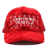 Gorra de camionero de terciopelo borroso con logotipo bordado personalizado gorras de malla sombrero de camionero deportivo