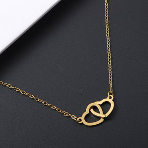 Waterproof Jewelry 316L Stainless Steel 14k 18k Gold Plated Heart Toggle Chain <b>Charm</b> Necklace for Women - Product Image 3