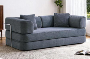 Canapé-lit Melard rétro en velours côtelé, pliable, amovible, lavable, compressé sous vide, pour <span class=keywords><strong>Lazyboy</strong></span>, avec éponge, idéal pour la location - Product Image 4