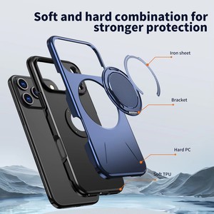 Ventes Flash 360 °   Étui de téléphone rotatif pour <span class=keywords><strong>iPhone</strong></span> 17 16 <span class=keywords><strong>Pro</strong></span> Max, étui magnétique anti-chute pour <span class=keywords><strong>iPhone</strong></span> 17 16 <span class=keywords><strong>Pro</strong></span> Max - Product Image 5