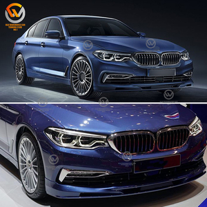 Labbro paraurti anteriore per 17-20 BMW serie 5 G30 G38 M Sport ABS nero lucido - Product Image 2