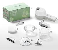 4 In 1 Multifunctionele Elektrische Oplaadbare Mini Elektrische Hakselsnijmachine Met Reinigingsborstel
