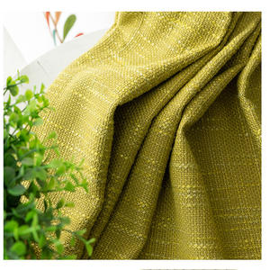 XinLan Home <span class=keywords><strong>Deco</strong></span> personnalisé élégant Polyester coton tissu lin Look tapisserie d'ameublement rideau tissu pour salon - Product Image 2