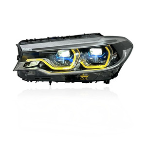 Fari Laser Bicolore Giallo e Bianco per Auto, Luci Diurne Modificate, Upgrade con Lenti LED per <span class=keywords><strong>BMW</strong></span> <span class=keywords><strong>Serie</strong></span> <span class=keywords><strong>5</strong></span> G38 G30 2018-2020 - Product Image 1