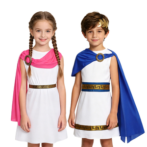 Costume de tunique grecque pour enfants, garçons et filles, costumes de déesses romaines et grecques, Halloween, Purim, fête de Mardi Gras, déguisement - Product Image 1