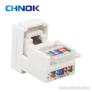 128 loại <span class=keywords><strong>RJ45</strong></span> <span class=keywords><strong>UTP</strong></span> CAT6 8P8C Keystone Jack 90 độ kết nối <span class=keywords><strong>Module</strong></span>-DP-KJ-8214 - Product Image 3