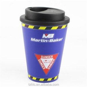 Tasse à café en plastique à Texture mate, tasse réutilisable à <span class=keywords><strong>Double</strong></span> paroi - Product Image 3