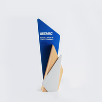 Médaille trophée en argent et en bois personnalisable Prix de l'entreprise honorifique en bois massif Sous-verres commémoratifs créatifs pour les promotions