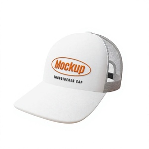 Casquette de baseball personnalisée à 6 panneaux, brodée, en maille, style trucker, avec fermeture snapback - Product Image 6