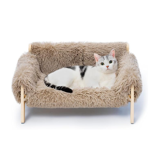 कुत्तों और बिल्लियों के लिए लकड़ी के पालतू सोफे बिस्तर के सोफे बिस्तर - Product Image 1