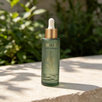 Flacon vide de luxe mat personnalisé pour huile corporelle et sérum visage, 50 ml et 60 ml, avec pompe