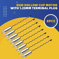 Moteur sans noyau personnalisable JL-8520 3.7V 7.4V Moteur CC à balais haute vitesse pour drone FPV, voiture RC, jouet, expérience scientifique, conforme ROHS