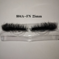 Cils Fluffy 3D 16mm-25mm de Marque Privée, Meilleure Qualité, Cils Effilés Faits Main, 25mm, 100% Vrais Cils de Visons, Fournisseurs de Bandes de Cils