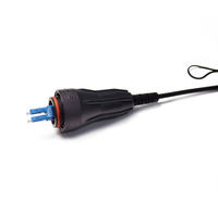 Cable de Conexión Compatible Fullaxs IP68 Resistente al Agua SM (OS2) LSZH Óptico LC a LC FTTA RRU POE GSM