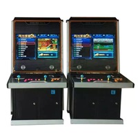Borne d'arcade commerciale à monnayeur, borne de combat 2 joueurs, écran 32 pouces, boîte à monnaie verrouillable en fer, garantie 1 an