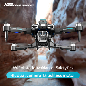 Nouveaux drones à moteur brushless H35 avec double caméra 4K, contrôle gestuel par flux optique, évitement d'obstacles sur 4 côtés - Product Image 4