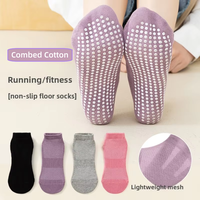 Chaussettes de sport tissées respirantes personnalisables avec design antidérapant en spandex pour le cyclisme et logo