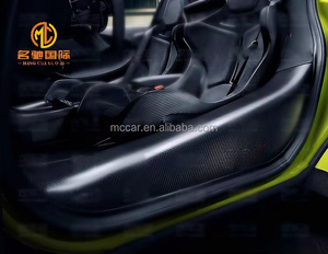 600LT Style Dry Carbon Fiber Car Scuff Plate <strong>Door</strong> Sill Pedals for McLaren 540C 570GT 570S Car <strong>Door</strong> Sill <strong>Protectors</strong> <strong>Interior</strong> Trim