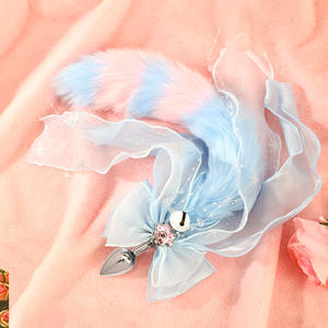 SM sensuel queue de renard Plug Anal grand arc dentelle étanche atmosphère écologique produits sexuels coquette romance féminine - Product Image 5