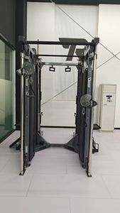 Profesyonel çekiç spor ağırlık kaldırma çok fonksiyonel eğitmen vücut geliştirme spor ekipmanları plaka yüklü yarım kafes Squat çerçevesi - Product Image 4