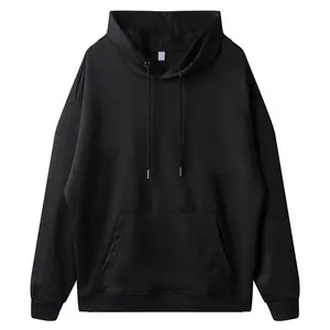 Custom Logo 100% Cotton Hoodie Men Hoodie Sweatshirts Set Clothing Blank Oversize Hoodie Unisex Pullover